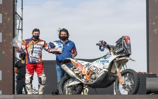 Mani Gyenes termină Dakar 2021 pe locul 2, la clasa Original Malle Moto