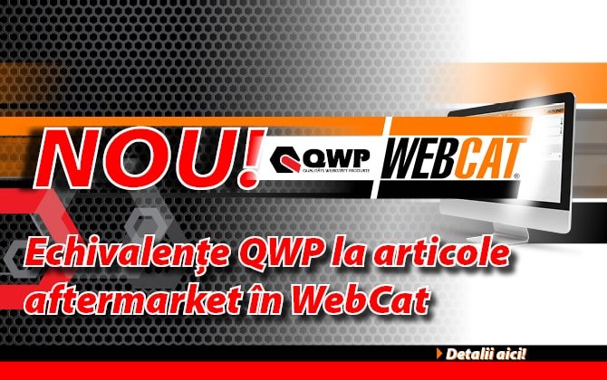 Nou! Echivalențe QWP - articole aftermarket în WebCat