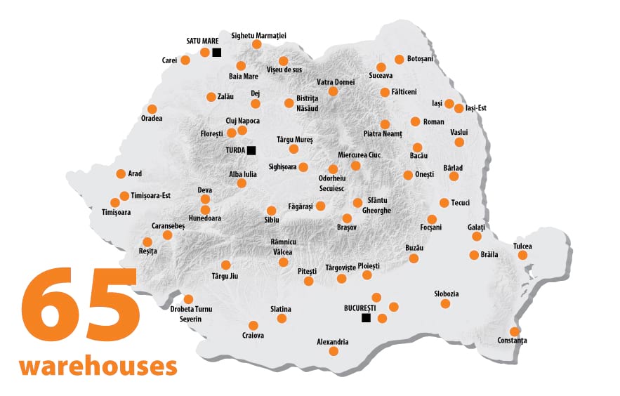 autonet warehouse number in romania